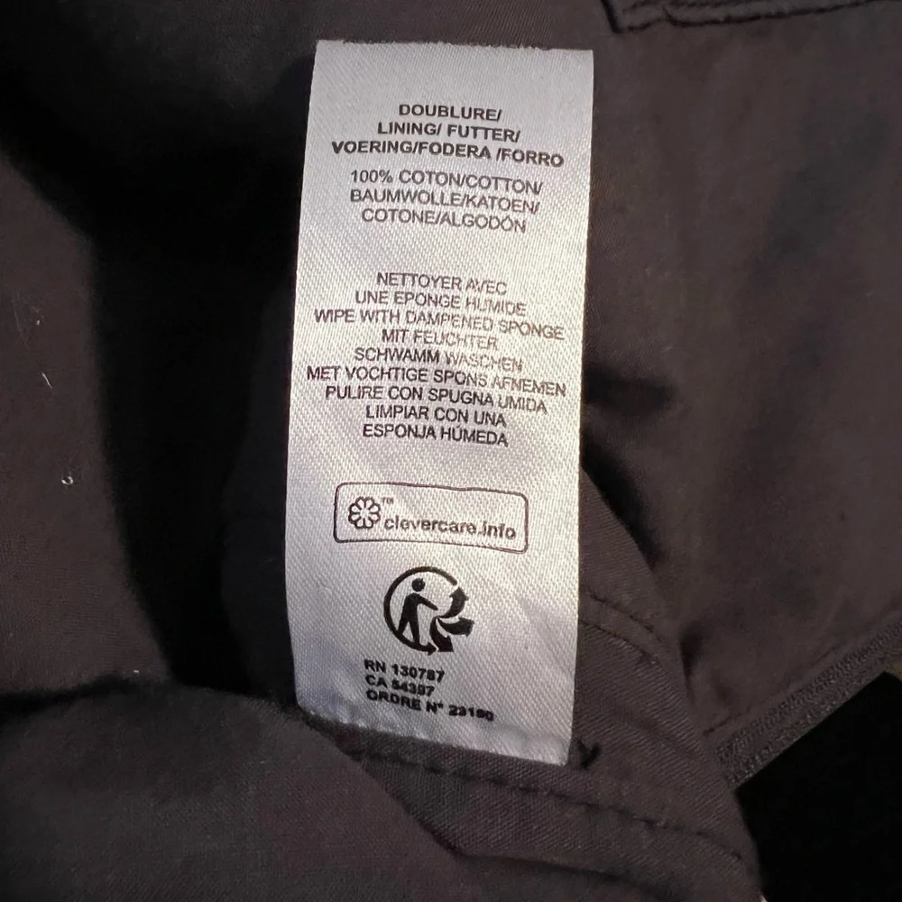 Saint James weekend tote bag. Cotton. Black. Zipper all around. Well made. - Picture 8 of 12